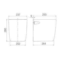 Chân chậu lavabo lửng Viglacera V37-CHAN