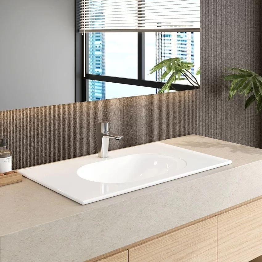 Chậu lavabo đặt bàn Viglacera CB69 9 Chậu lavabo đặt bàn Viglacera CB69