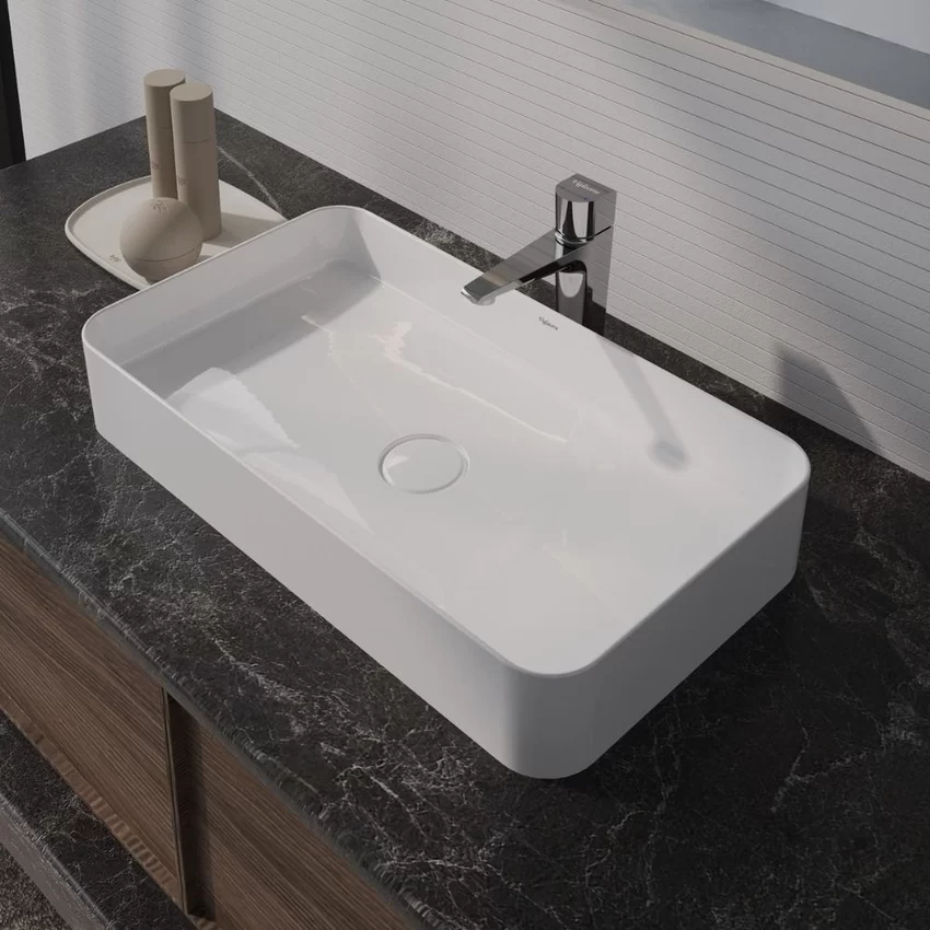 Chậu lavabo đặt bàn Viglacera CM01 10 Chậu lavabo đặt bàn Viglacera CM01