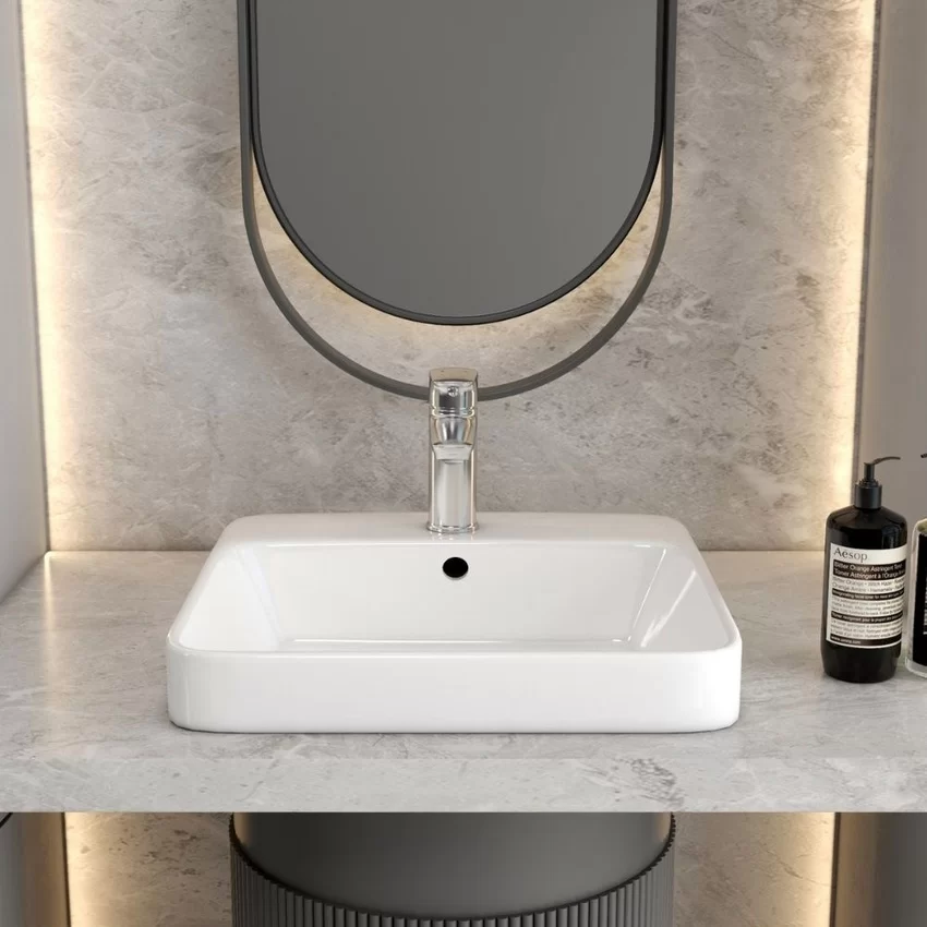 Chậu lavabo đặt bàn Viglacera V24 11 Chậu lavabo đặt bàn Viglacera V24