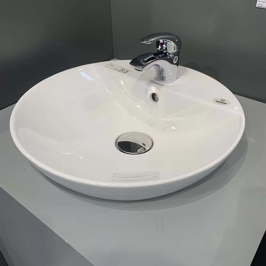 Chậu lavabo đặt bàn Viglacera V26 7 Chậu lavabo đặt bàn Viglacera V26