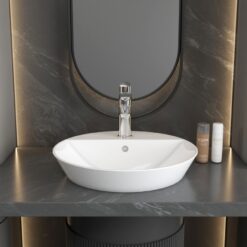 Chậu lavabo đặt bàn Viglacera V26