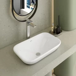 Chậu lavabo đặt bàn Viglacera V28