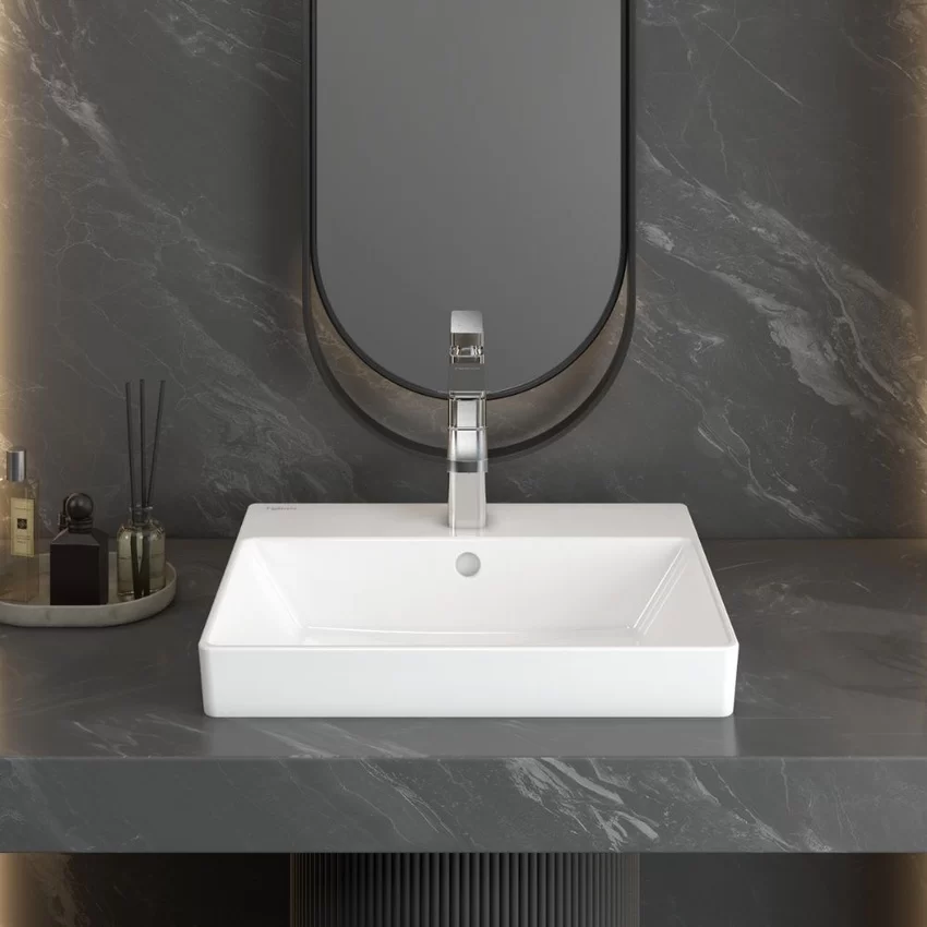 Chậu lavabo đặt bàn Viglacera V29 Chậu lavabo đặt bàn Viglacera V29 - Hình 2