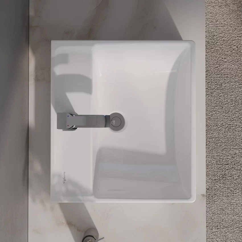 Chậu lavabo Viglacera V42M trong phòng tắm Chậu lavabo Viglacera V42M trong phòng tắm