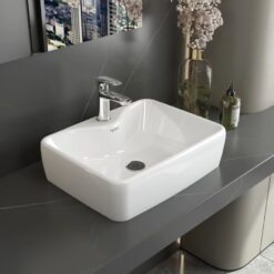 Chậu lavabo đặt bàn Viglacera V72