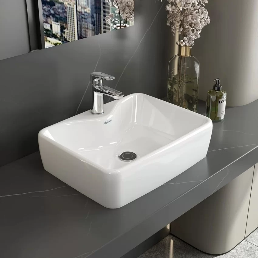 Chậu lavabo đặt bàn Viglacera V72 8 Chậu lavabo đặt bàn Viglacera V72