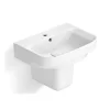 Chậu lavabo treo tường chân lửng Viglacera V59 1 Chậu lavabo treo tường chân lửng Viglacera V59