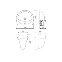 Chậu rửa lavabo treo tường Viglacera BS409