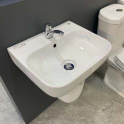 Chậu rửa lavabo treo tường Viglacera V23 chân lửng