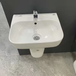 Chậu rửa lavabo treo tường Viglacera V23 chân lửng