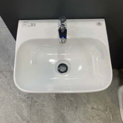 Chậu rửa lavabo treo tường Viglacera V23 chân lửng