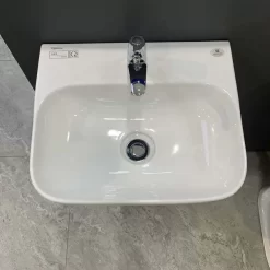 Chậu rửa lavabo treo tường Viglacera V23 chân lửng