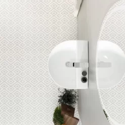 Chậu rửa lavabo treo tường Viglacera V37 chân lửng