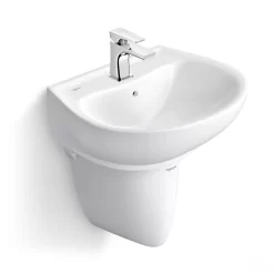 Chậu rửa lavabo treo tường Viglacera V39 chân lửng