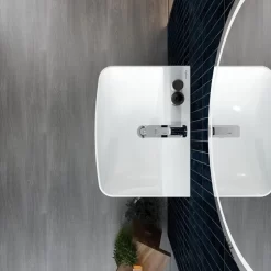 Chậu rửa lavabo treo tường Viglacera V58 chân lửng