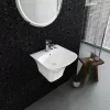 Chậu rửa lavabo treo tường Viglacera V64 liền khối 2 Chậu rửa lavabo treo tường Viglacera V64 liền khối