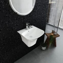 Chậu rửa lavabo treo tường Viglacera V64 liền khối