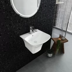 Chậu rửa lavabo treo tường Viglacera V64 liền khối