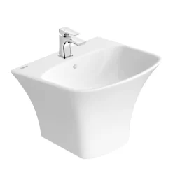 Chậu rửa lavabo treo tường Viglacera V64 liền khối 10 Chậu rửa lavabo treo tường Viglacera V64 liền khối