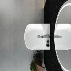 Chậu rửa lavabo treo tường Viglacera V64 liền khối 13 Chậu rửa lavabo treo tường Viglacera V64 liền khối