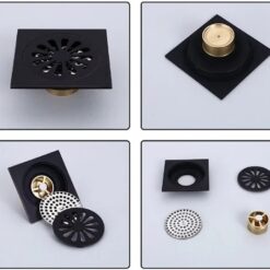 Ga thoát sàn màu đen Miken MK-1010B (Phi 48,60,76,90)