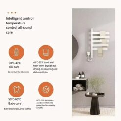 Giàn sấy khăn tắm khăn mặt kết nối APP điện thoại Miken G68W Wifi