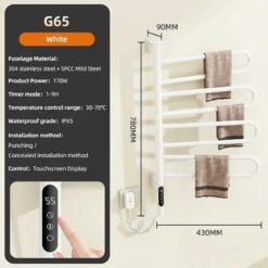 Giàn sấy khăn tắm khăn mặt kết nối APP điện thoại thông minh Miken G65W Wifi