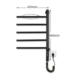 Giàn sấy khăn tắm khăn mặt màu đen kết nối APP điện thoại thông minh Miken G63B-Wifi