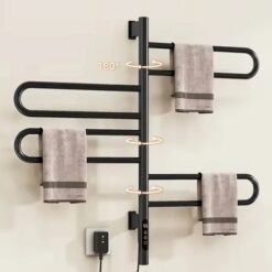 Giàn sấy khăn tắm khăn mặt màu đen kết nối APP điện thoại thông minh Miken G65B