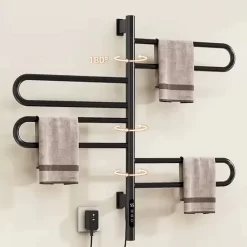 Giàn sấy khăn tắm khăn mặt màu đen kết nối APP điện thoại thông minh Miken G65B