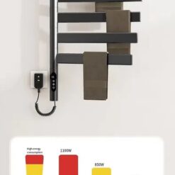 Giàn sấy khăn tắm khăn mặt màu đen kết nối APP điện thoại thông minh Miken G68B Wifi