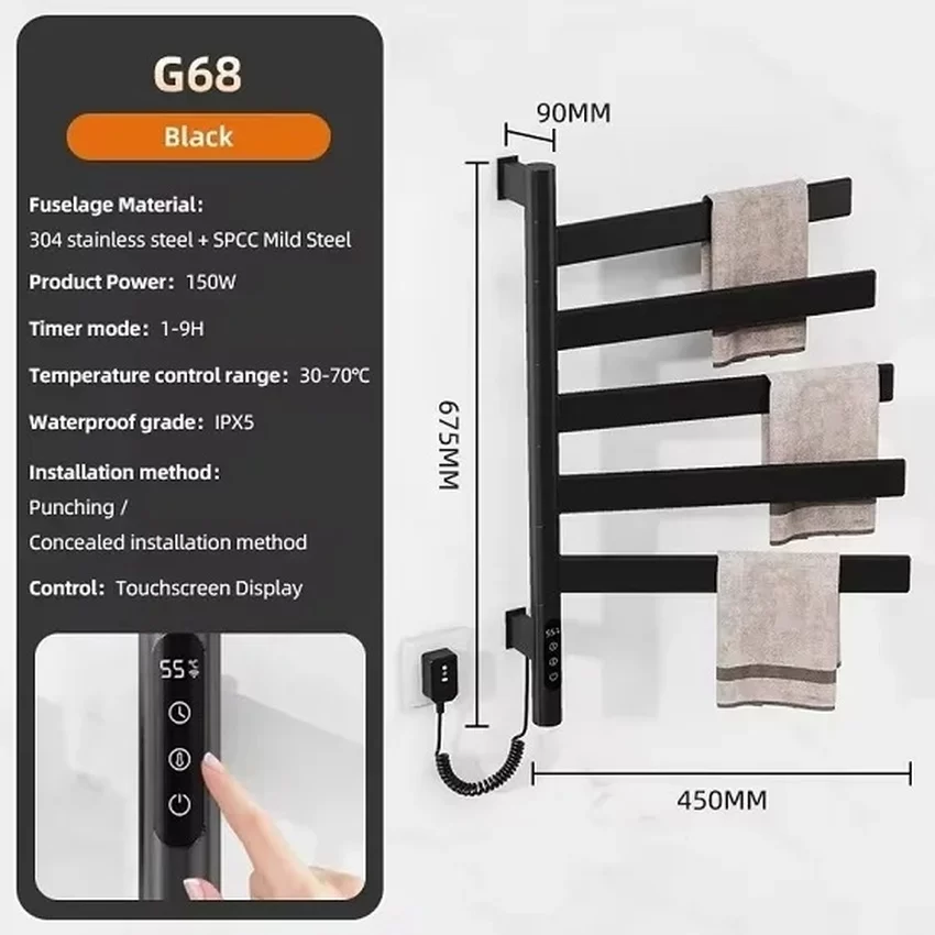 Giàn sấy khăn tắm khăn mặt Miken G68B Wifi - SKU: G68B Wifi Ứng dụng Giàn sấy khăn Miken G68B Wifi trong thực tế