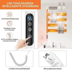 Giàn sấy khăn tắm khăn mặt màu đen kết nối APP điện thoại thông minh Miken G69B Wifi 11 Giàn sấy khăn tắm khăn mặt màu đen kết nối APP điện thoại thông minh Miken G69B Wifi