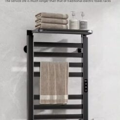 Giàn sấy khăn tắm khăn mặt màu đen kết nối APP điện thoại thông minh Miken R395B Wifi