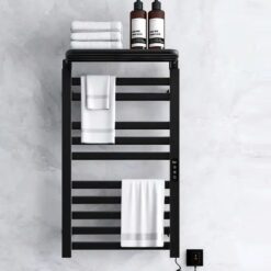 Giàn sấy khăn tắm khăn mặt màu đen kết nối APP điện thoại thông minh Miken R396B-Wifi