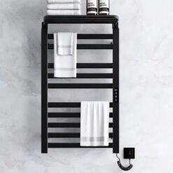 Giàn sấy khăn tắm khăn mặt màu đen kết nối APP điện thoại thông minh Miken R396B-Wifi
