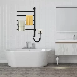 Giàn sấy khăn tắm khăn mặt màu đen Miken G63B