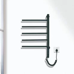 Giàn sấy khăn tắm khăn mặt màu đen Miken G63B 10 Giàn sấy khăn tắm khăn mặt màu đen Miken G63B