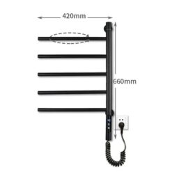 Giàn sấy khăn tắm khăn mặt màu đen Miken G63B 11 Giàn sấy khăn tắm khăn mặt màu đen Miken G63B