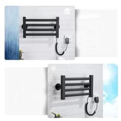 Giàn sấy khăn tắm khăn mặt màu đen Miken R155B
