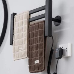 Giàn sấy khăn tắm khăn mặt màu đen Miken R155B 9 Giàn sấy khăn tắm khăn mặt màu đen Miken R155B