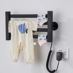 Giàn sấy khăn tắm khăn mặt màu đen Miken R155B 10 Giàn sấy khăn tắm khăn mặt màu đen Miken R155B