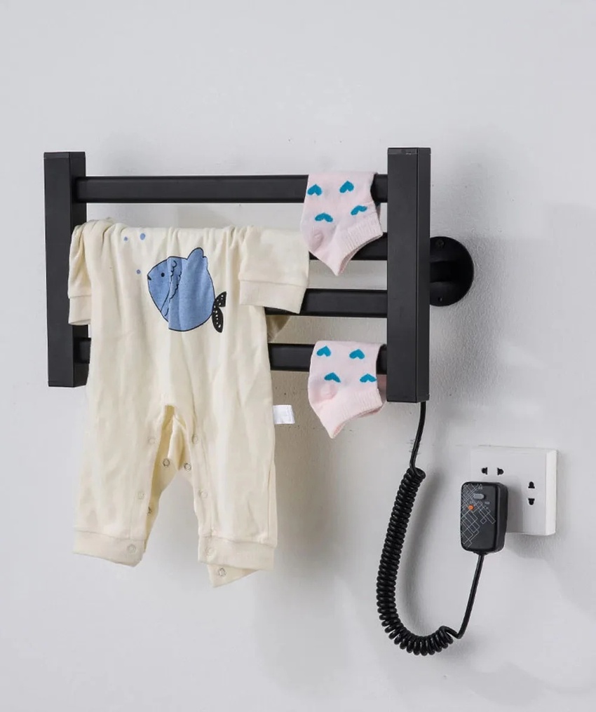 Giàn sấy khăn tắm khăn mặt màu đen Miken R155B Giàn sấy khăn tắm khăn mặt màu đen Miken R155B