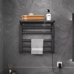 Giàn sấy khăn tắm khăn mặt màu đen Miken R330B