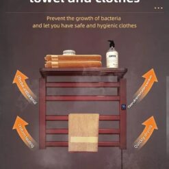 Giàn sấy khăn tắm khăn mặt màu đen Miken R330B