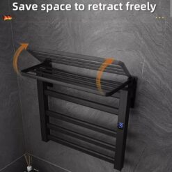 Giàn sấy khăn tắm khăn mặt màu đen Miken R330B