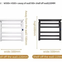 Giàn sấy khăn tắm khăn mặt màu đen Miken R330B