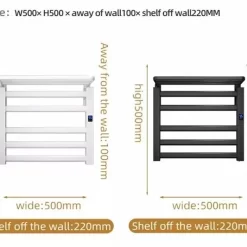 Giàn sấy khăn tắm khăn mặt màu đen Miken R330B 33 Giàn sấy khăn tắm khăn mặt màu đen Miken R330B
