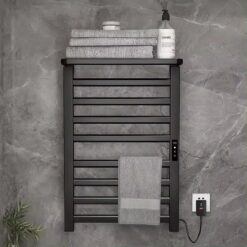 Giàn sấy khăn tắm khăn mặt màu đen Miken R395B